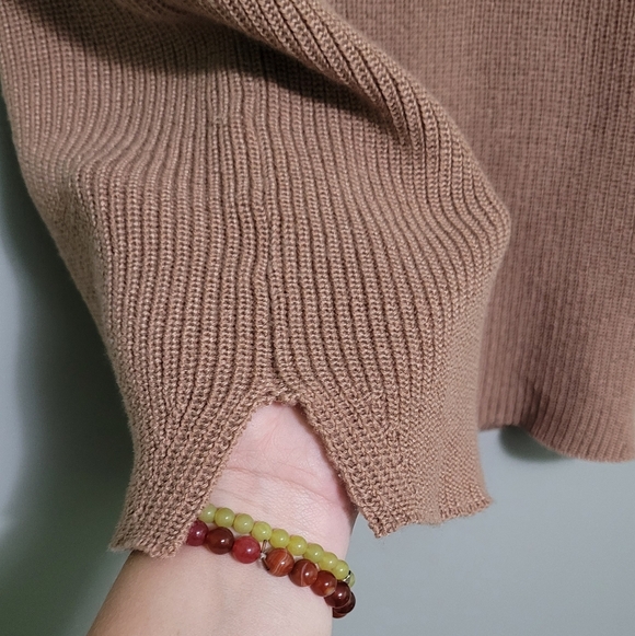 Gentle Fawn Tan Knit Tank Top Cropped V-neck L - Picture 6 of 7